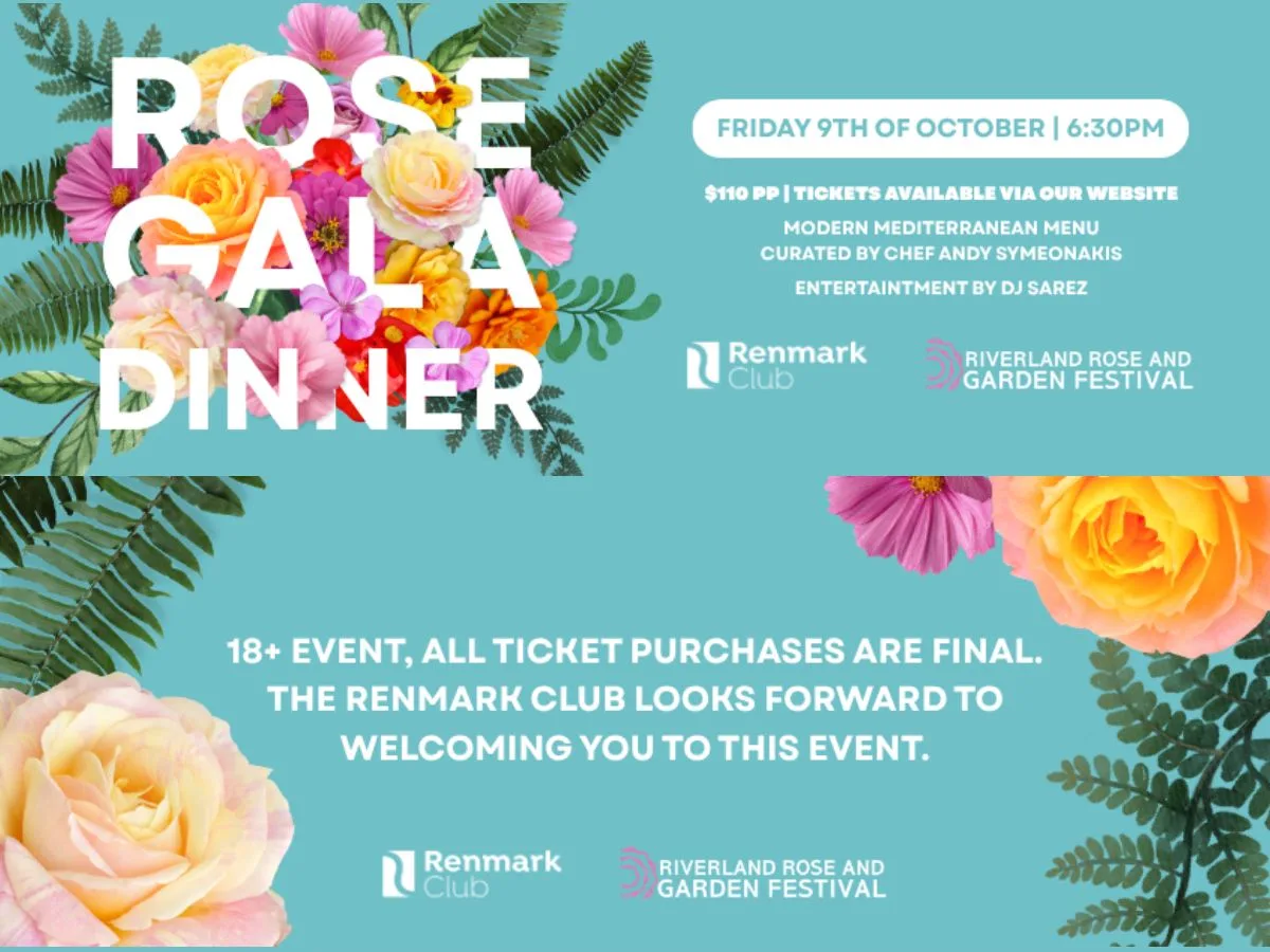 Rose Gala Dinner Riverland Rose & Garden Festival